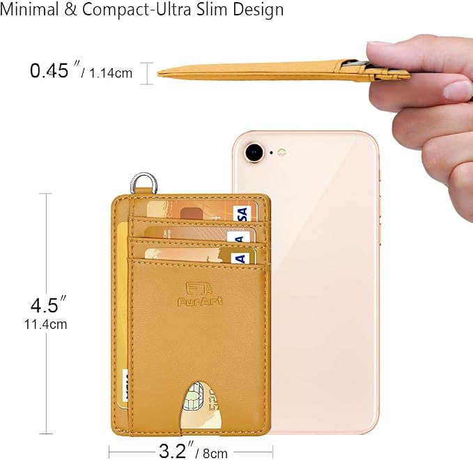 FurArt Slim Minimalist Wallet RFID Credit Card Holder - Image 7