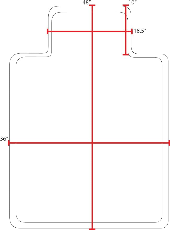Romig Clear Carpet Office Chair Mat – Anti-Slip Gripper Surface - Image 2