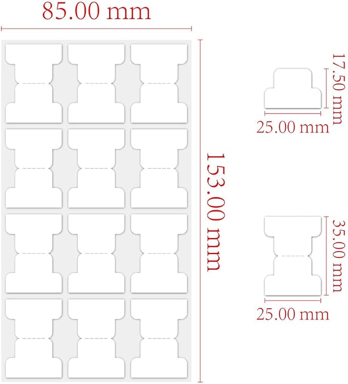 420 PCS White Writable Index Tabs, 35 Sheets Smudge-Free Thickened Paper Tape - Image 2