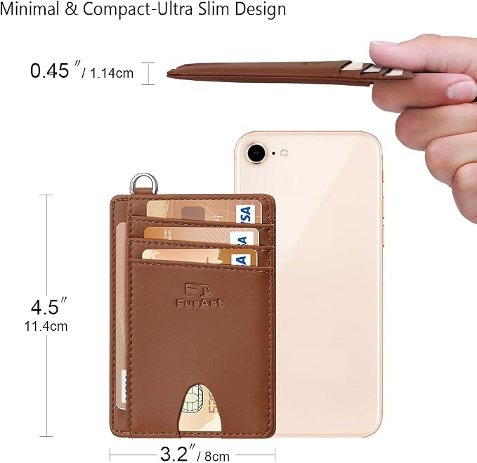 FurArt Slim Minimalist Wallet RFID Credit Card Holder - Image 7