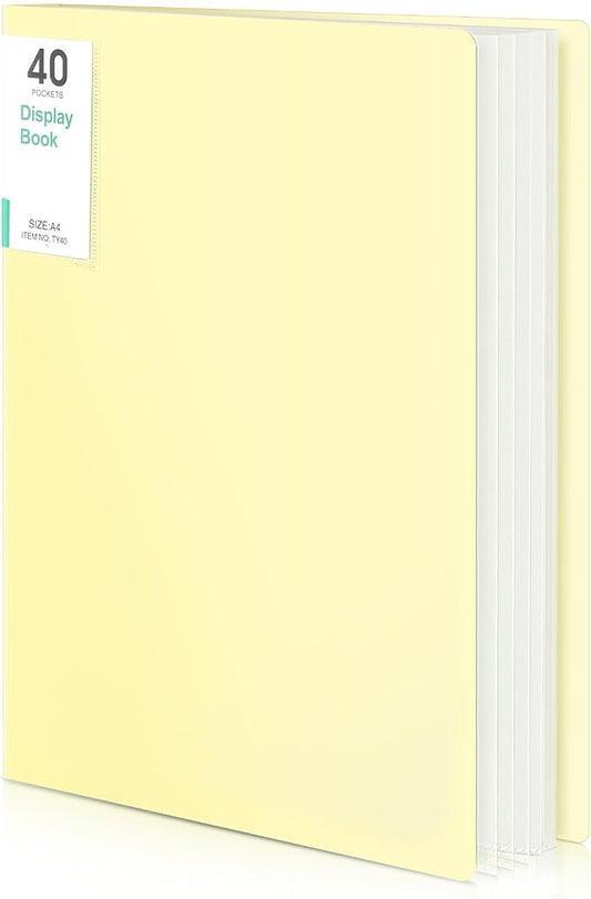 Phyxin Portfolio Binder, 40-Pocket Portfolio Folder 8.5" x 11", Displaying 80 by Phyxin