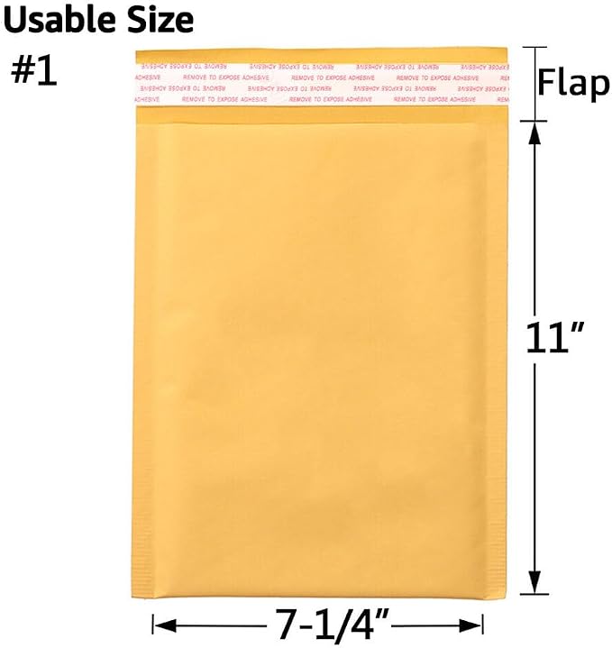 Kraft Bubble Mailers Mailing Packing Envelopes #1 - Image 5