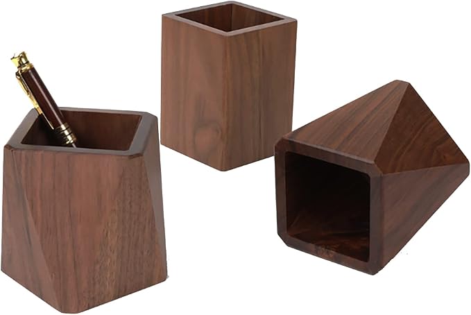 Black Walnut Wooden Pencil Box - Image 8
