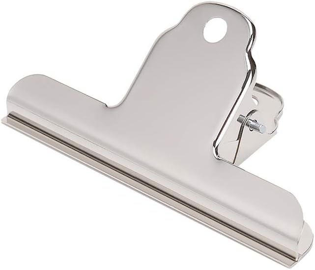 4 Inch Large Bull Paper Clips, Coideal 10 Pack Silver Metal File Money Binder by Coideal