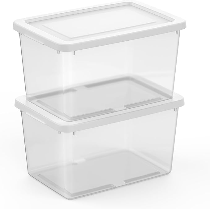 Sterilite 18 Pack Storage Boxes, Lightweight Home Organizers - Image 7