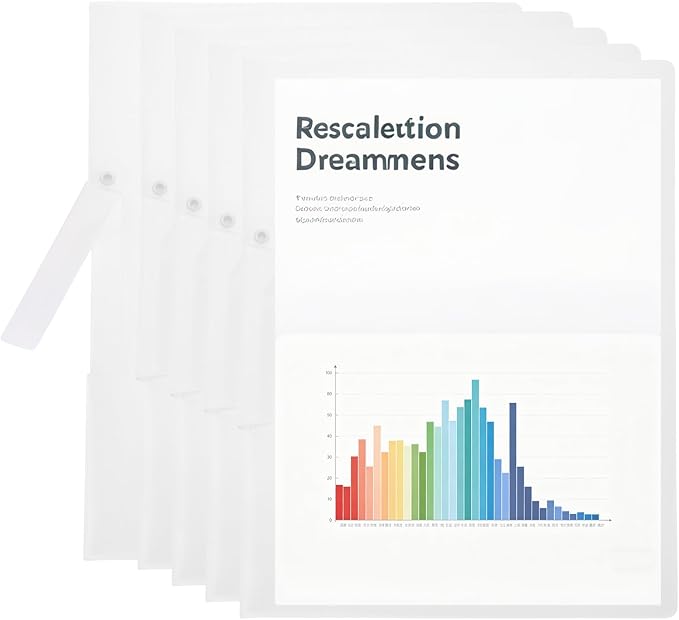 PATIKIL 5 Pack Clear Report Covers by PATIKIL