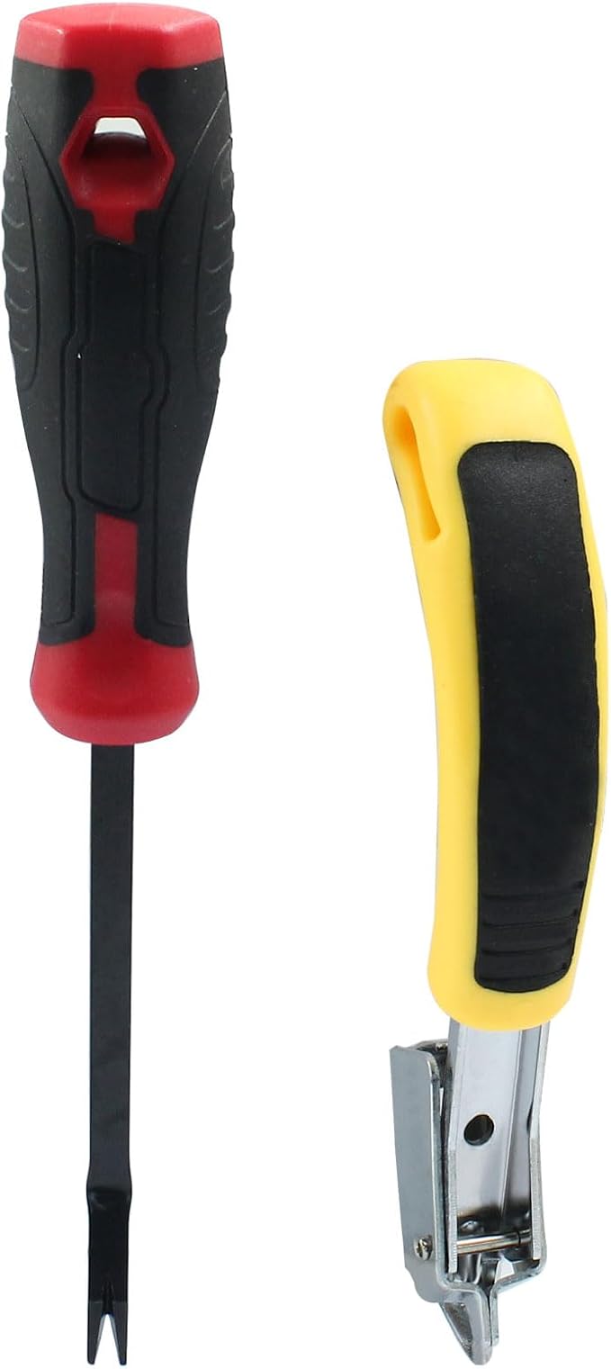 Heavy Duty Staple Puller Tool Set, 2 Pac Staple Remove by Rierdge