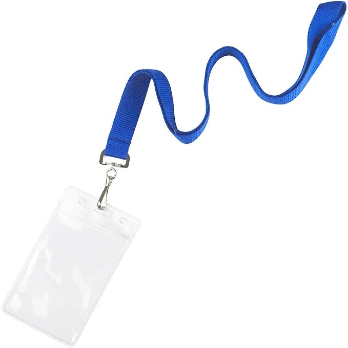 12 Pack Cruise Lanyard with Waterproof ID Card Holder, Colorful Solid Color - Image 2