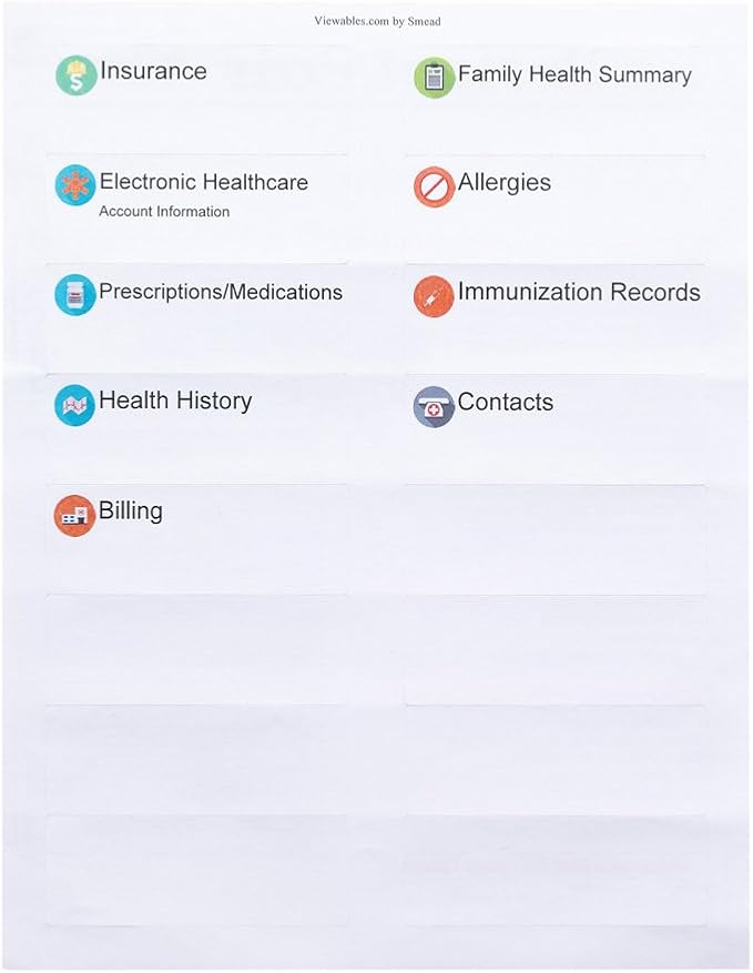 Smead All-in-One Healthcare & Wellness Organizer, 13 Pockets, Letter Size - Image 4