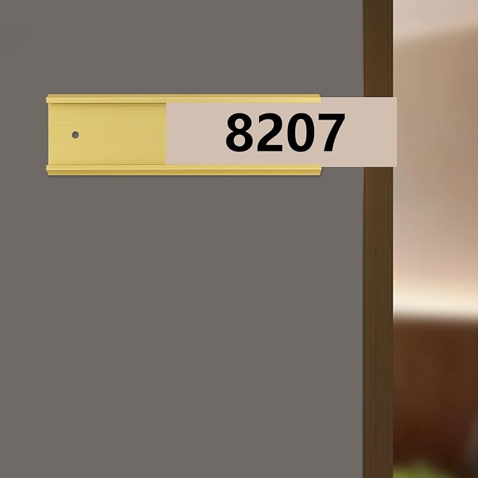 Antrader 10Pcs Door Name Plates, Aluminium Alloy Desk Name Plates - Image 2