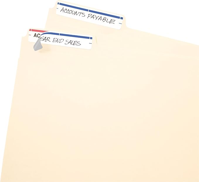 Avery File Folder Labels on 4" x 6" Sheet, Easy Peel, Print & Handwrite - Image 3