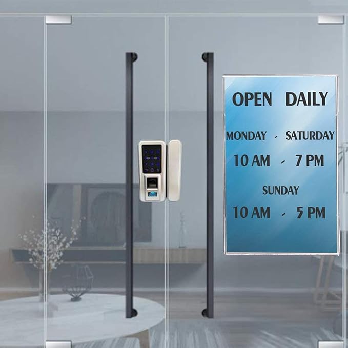 Acrylic Sign Holder 8.5 x 11 Wall Mount, Wall Mount Sign Holders, Plastic Wall - Image 6