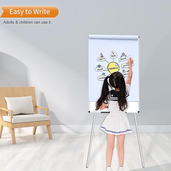 VIZ-PRO Whiteboard Easel, 36 x 24 Inches, Portable Dry Erase Board Height - Image 6
