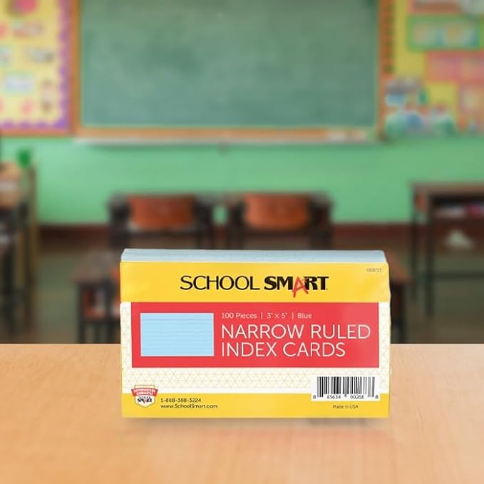 School Smart Ruled Index Cards, 3 x 5 Inches - Image 8