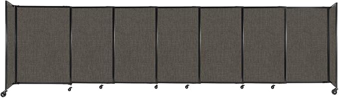 Versare Straightwall Sliding Portable Wall Partition | Freestanding Office by VERSARE