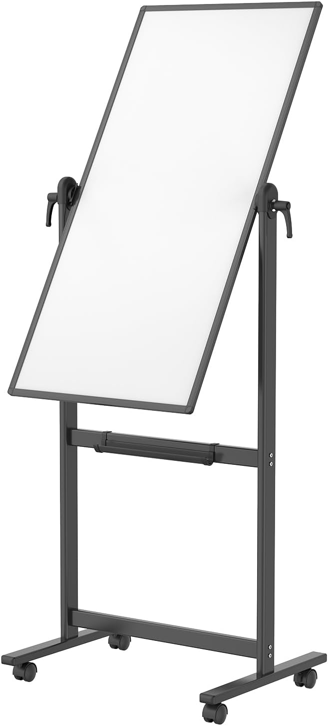 VIZ-PRO Double-Sided Magnetic Mobile Whiteboard, 48 x 24 Inches - Image 4