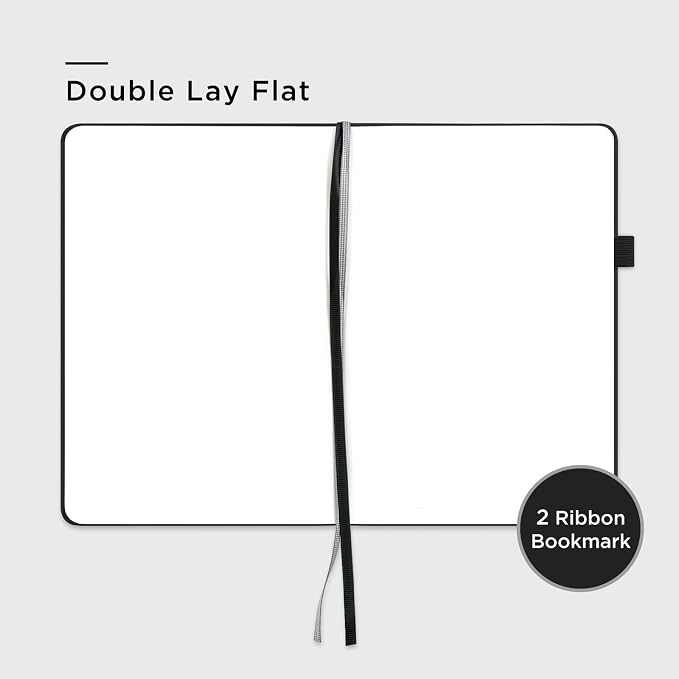 &And Per Se Blank Sketch Notebook, A5 Hardcover, 160 Pages 100gsm Thick Paper - Image 4