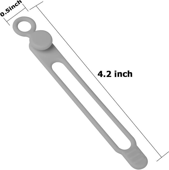 16Pcs Silicone Cable Ties Cord Organizer - Image 2