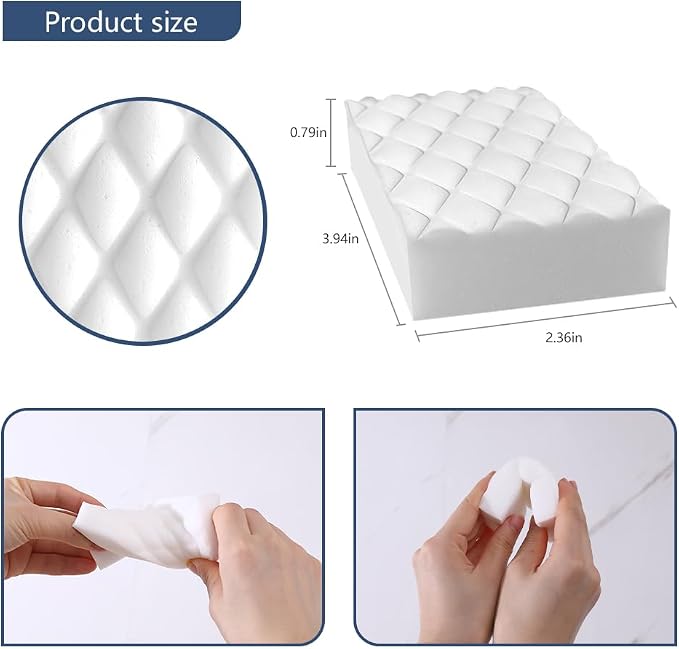 Magic Sponge Eraser, 50 Pack 2X Density Melamine Foam Cleaner - Image 6