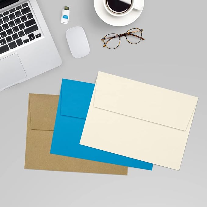 LUXPaper A7 Invitation Envelopes | Peel & Press | 5 1/4" x 7 1/4" | Natural | - Image 9