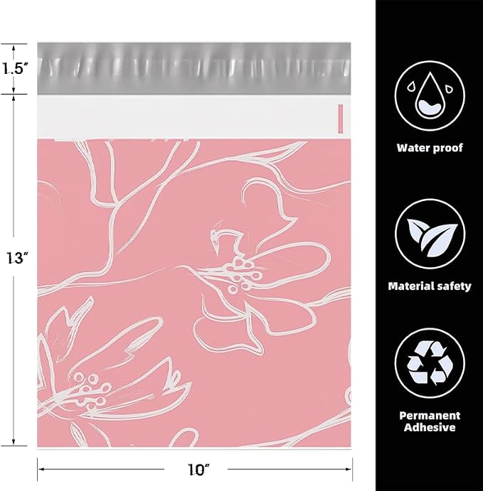 POLYSELLS 50pcs 10x13 Inches Poly Mailers Waterproof & Tear Resistant Mailing - Image 2
