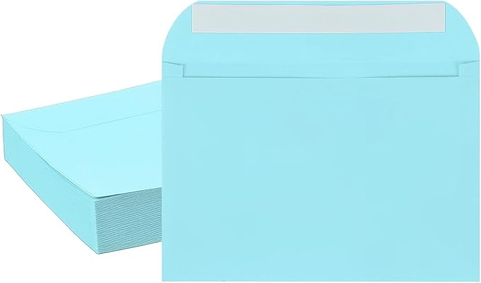 PATIKIL 7.5x5.5 Inch Invitation Envelopes, Light Blue by PATIKIL