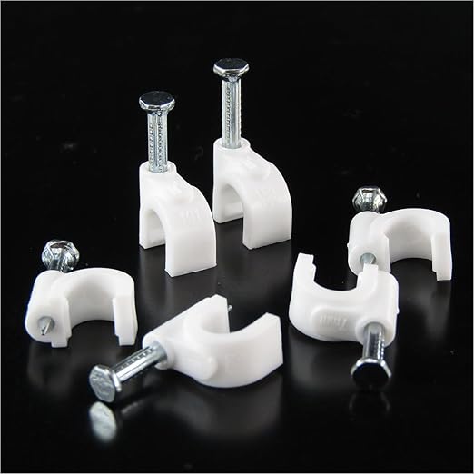 HS 7mm Ethernet Cat6 Cable Clips Clamps RG6 by HS