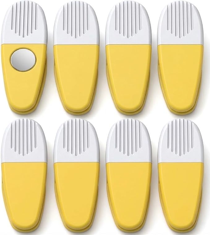 Thick Plastic Clips with Neodymium Magnet by VIPHomeEssentials