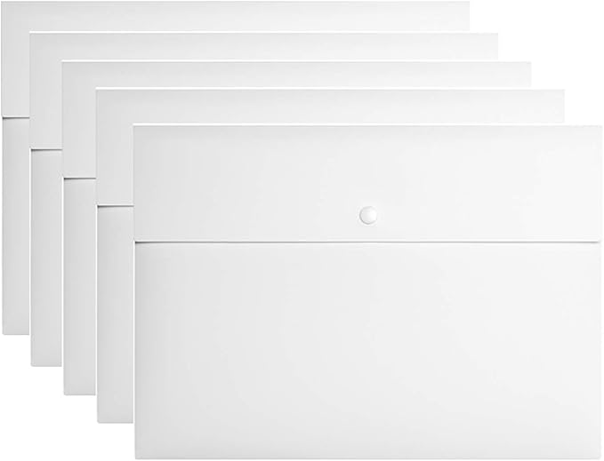 VANRA Poly File Folder Pockets File Jacket Plastic Envelope Flat Document by VANRA