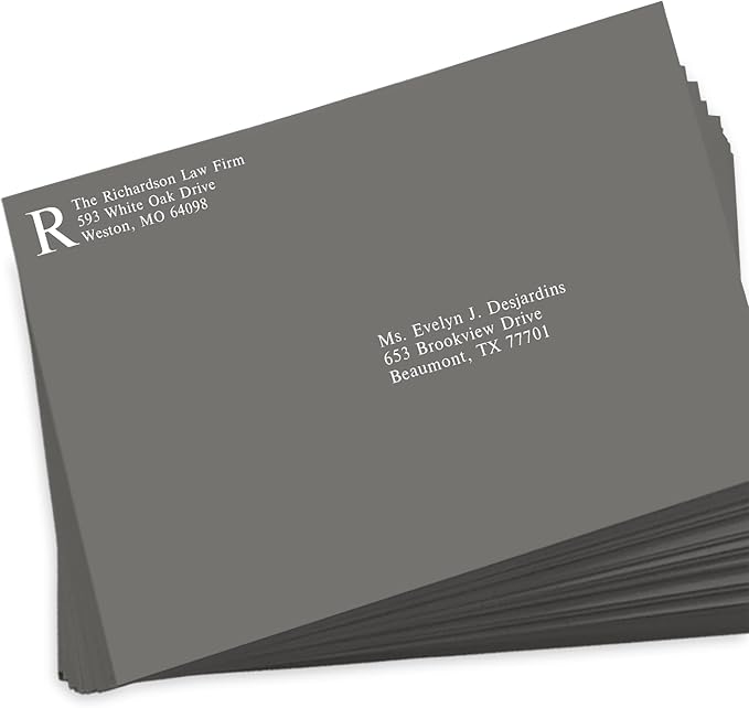LUXPaper 9 x 12 Booklet Envelopes | Smoke Gray | 80lb. Text | 500 Qty - Image 5