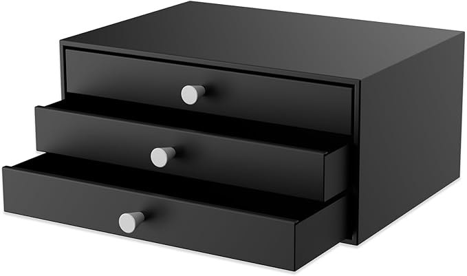 Svartur Metal Desk Top Drawers, Small Table Organizer by Homepage