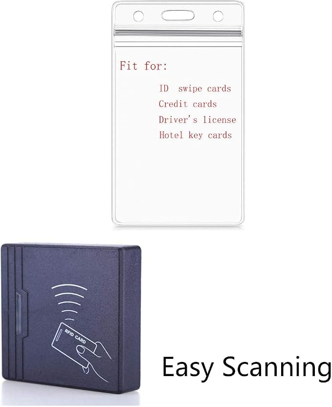 Vertical ID Card Name Tag Badge Holder - Image 3