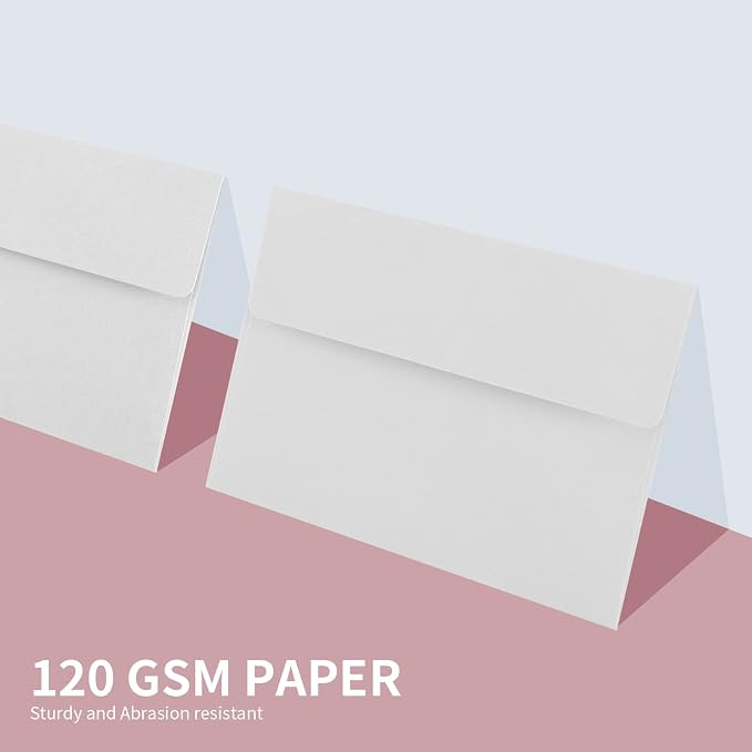Granhoolm 50 pack 4x6 Envelopes, A6 Invitation Envelopes 6.5 x 4.75 - Image 3