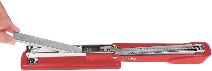 Clipco Red Stapler with 2000 Staples Full Desk Size - Image 5