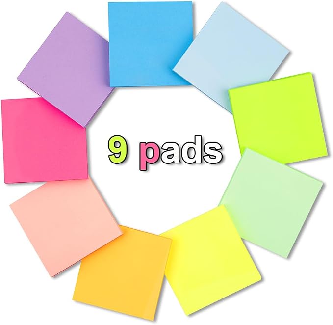 Pop Up Sticky Notes Refill, 3x3 in Popup Notepads, Accordion Stickies Super - Image 2
