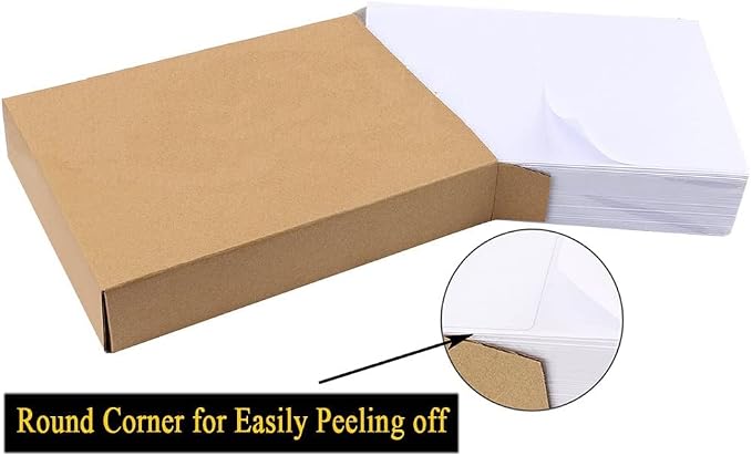 Shipping Label with Rounded Corner, 8.5 x 5.5 Inches Half Sheet Self Adhesive - Image 3