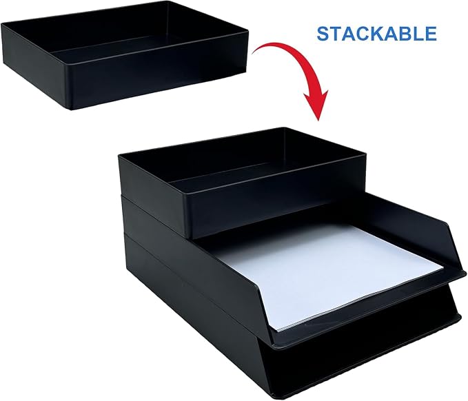 Amazon Basics Rectangular Plastic Desk Organizer - Image 3