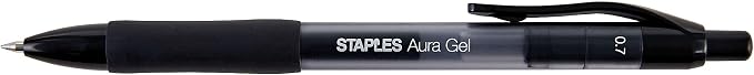 STAPLES Retractable Gel Pens, Medium Point 0.7mm, 36 Pack – Aura Smooth‑Writing - Image 3