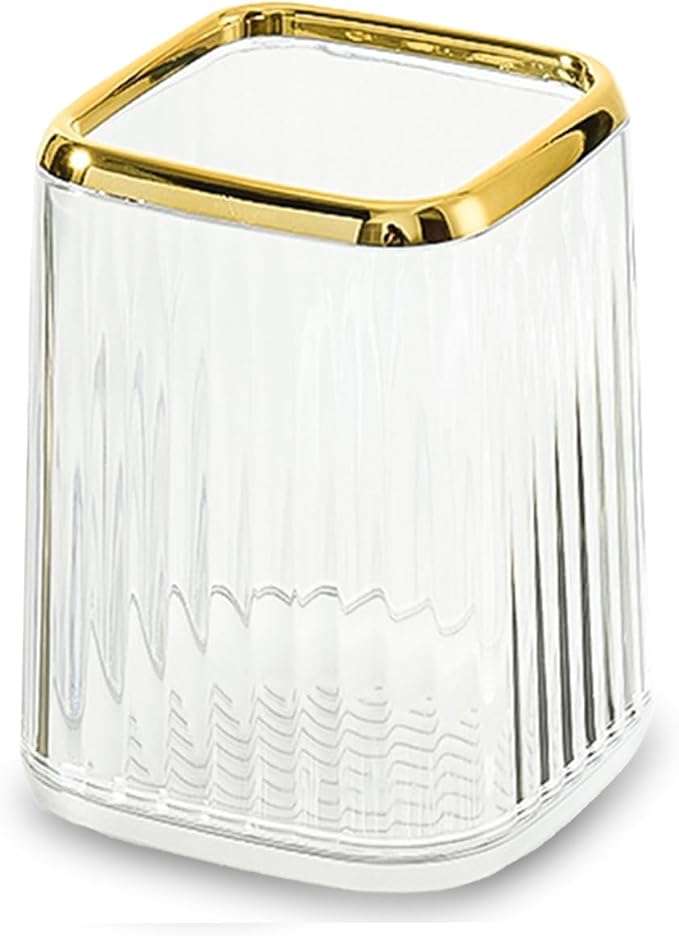 Clear Pen Holder for Desk, Pencil Holder, Makeup Brushes Cup, Desk Pen Pencil by Unknown