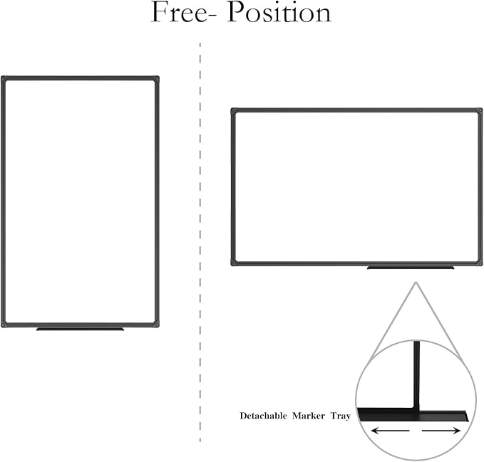 JILoffice Magnetic Whiteboard/White Board, Dry Erase Board 48 x 31 Inch - Image 3