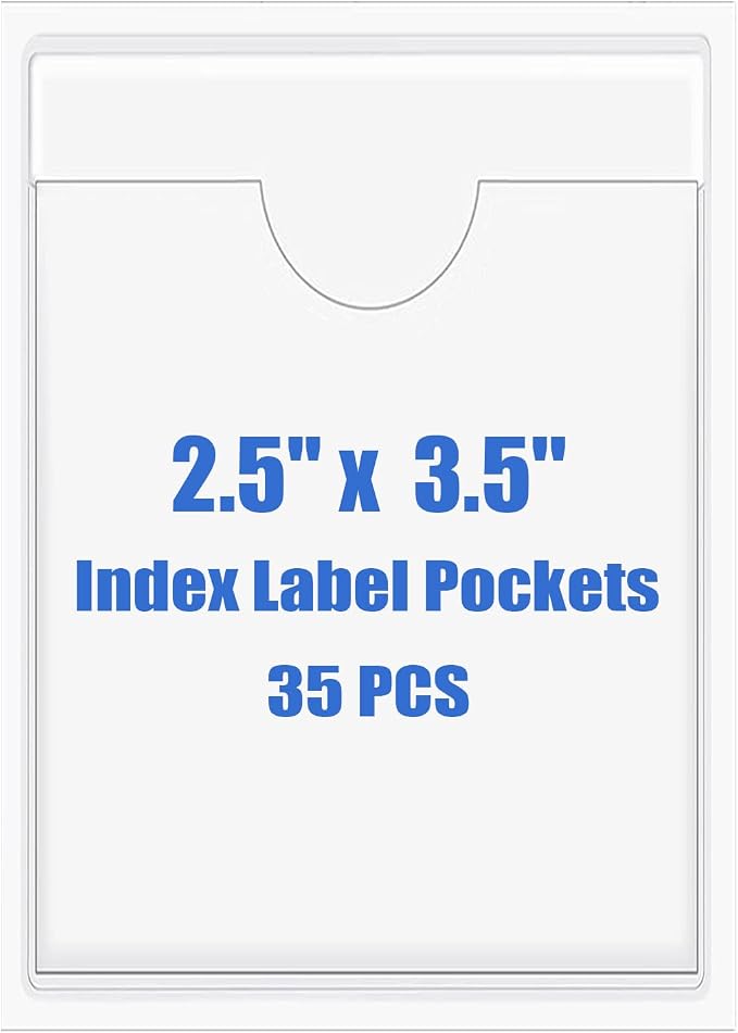 Origin-Joy 35 PCS Self Adhesive Index Card Pockets by Origin-Joy