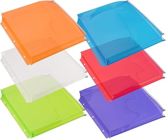 JAM PAPER Plastic 3 Hole Punch Binder Envelopes - Image 5