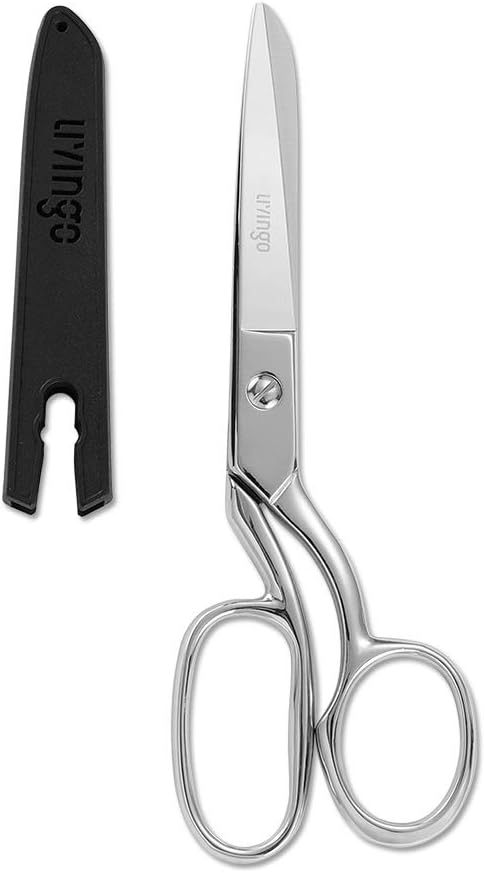 LIVINGO 8" Professional Heavy Duty Tailor Fabric Scissors, Dressmaker Sewing by LIVINGO