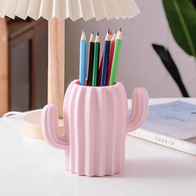 Silicone Pen Holder Cactus Pencil Holder Cute Pens Cup - Image 5
