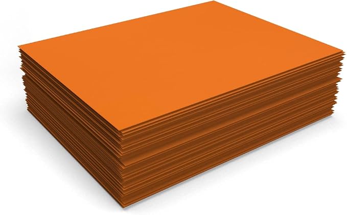 LUXPaper 8.5" x 11" Paper | Letter Size | Mandarin Orange | 80lb. Text | 250 Qty - Image 4