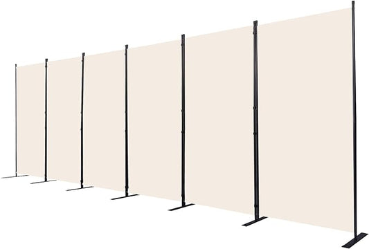 CHOSENM Room Divider, 6 Panel Folding Privacy Screens by CHOSENM