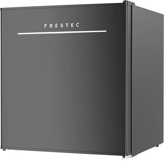 Frestec 1.7 Cu.Ft Mini Fridge with Freezer,Mini Fridge for Bedroom,Small Refrigerator,Dorm Refrigerators with Freezer,Compact Refrigerator for Office,Apartment,Dorm,Bedroom (Black)-DeskLoop Office
