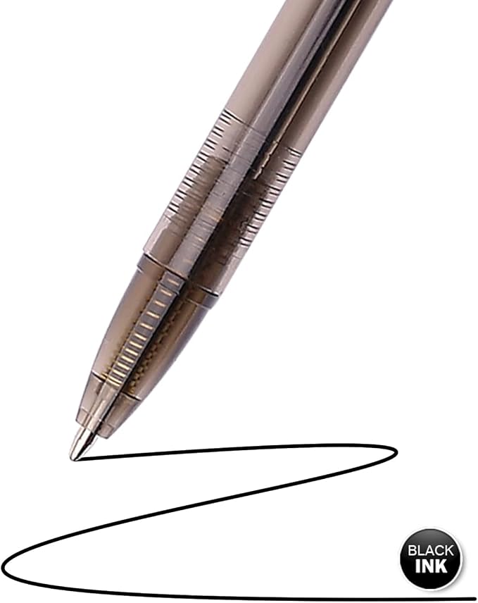 Black Pens Bulk 60 Pack –Smooth Writing 1.0mm Click Black Ballpoint Pens - Image 4