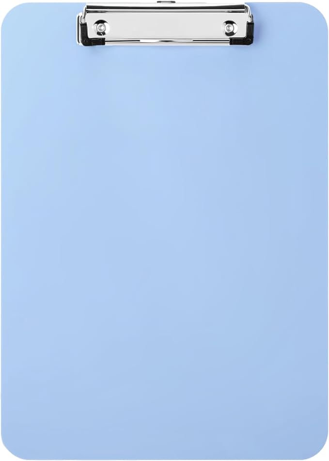 Light Blue Plastic Clipboard - Image 7