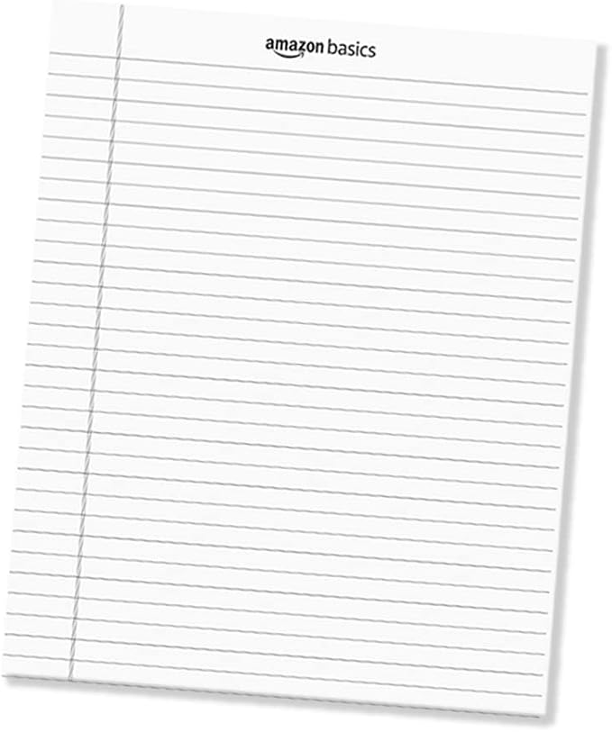 Amazon Basics Legal/Wide Ruled 8-1/2 by 11-3/4 Legal Pad - Image 2